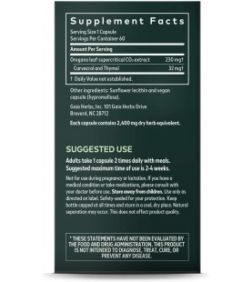 Gaia Herbs, Oil of Oregano, Immune and Intestinal Support, 60 Count.
