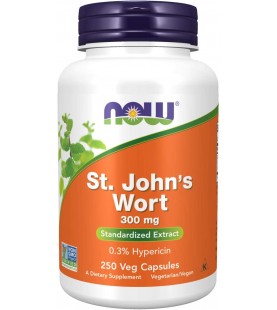 NOW Supplements, St. John's Wort 300 mg, 250 Veg Capsules