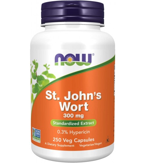 NOW Supplements, St. John's Wort 300 mg, 250 Veg Capsules