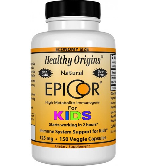 Healthy Origins EpiCor for Kids 125 mg, 150 Veggie Caps