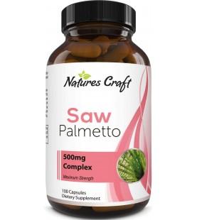 Saw Palmetto Capsules for Hair Loss - Hair Vitamins - 100 capsules