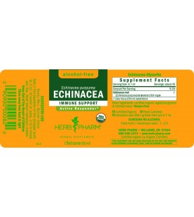 Herb Pharm Certified Organic Echinacea Root Liquid Extract, 1 Ounce