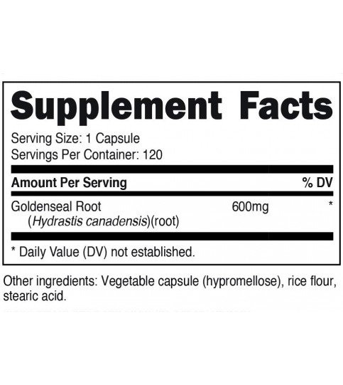 Nutricost Goldenseal Root 600mg, 120 Capsules