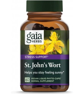 Gaia Herbs St. John's Wort, Vegan Liquid Capsules, 60 Count
