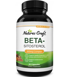 Natures Craft Pure Beta-Sitosterol Supplement - 30 Capsules