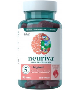 Nootropic Brain Support Supplement - Strawberry Gummies - 50 count