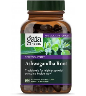 Gaia Herbs Ashwagandha Root, For Stress Relief, 120 Count