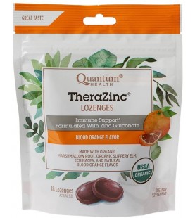 Quantum Health TheraZinc Blood Orange Lozenges, 18 Ct.