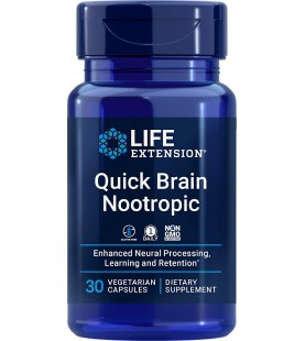 Life Extension Quick Brain Nootropic, 30 Count