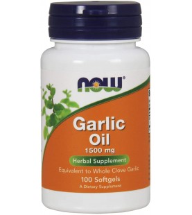 NOW Supplements, Garlic Oil 1500 mg, 100 Softgels