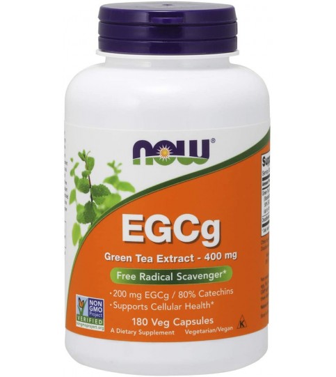 NOW Supplements, EGCg Green Tea Extract 400 mg, 180 Veg Capsules