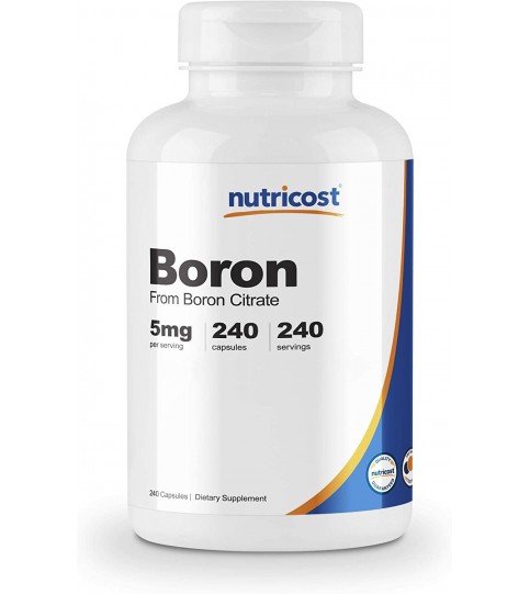 Nutricost Boron Capsules 5mg, 240 Veggie Capsules