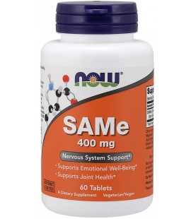 NOW Supplements, SAMe 400 mg, 60 Tablets