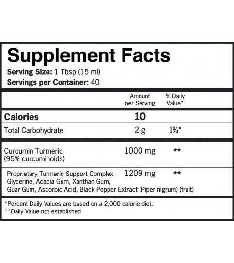 Qunol Liquid Turmeric Curcumin with Black Pepper 1000 Milligram, 40 Servings 