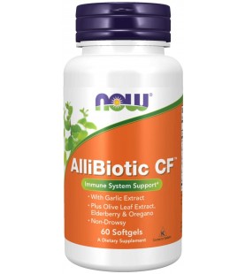 NOW Supplements, AlliBiotic CF, 60 Softgels