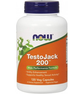 NOW Supplements, TestoJack 200, 120 Veg Capsules