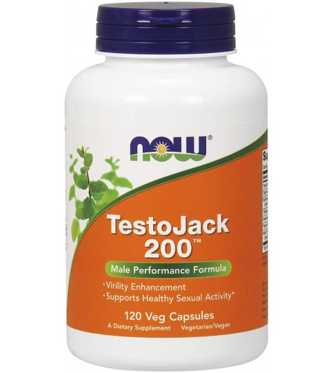 NOW Supplements, TestoJack 200, 120 Veg Capsules