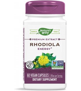 Nature's Way Premium Extract Rhodiola Energy, 250 mg, 60 Capsules