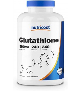 Nutricost Glutathione Capsules 500mg, 240 Capsules