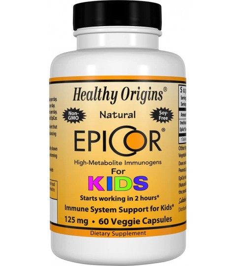 Healthy Origins EpiCor for Kids 125 mg, 60 Veggie Caps