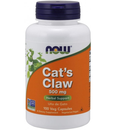 NOW Supplements, Cat's Claw 500 mg, 100 Veg Capsules