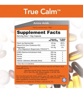 NOW Supplements, True Calm, 90 Veg Capsules