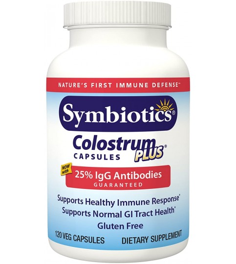 Symbiotics Colostrum Capsules Plus, 120 Capsules