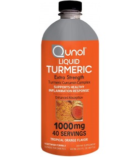 Qunol Liquid Turmeric Curcumin with Black Pepper 1000 Milligram, 40 Servings 