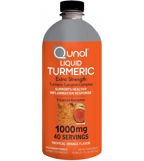 Qunol Liquid Turmeric Curcumin with Black Pepper 1000 Milligram, 40 Servings 