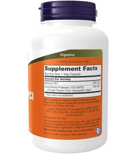 NOW Supplements, Betaine HCl 648 mg, 120 Veg Capsules