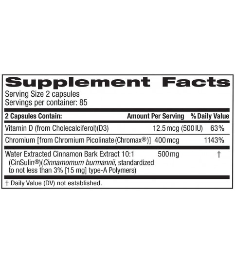 Trunature Advanced Strength Cinsulin 170 Capsules