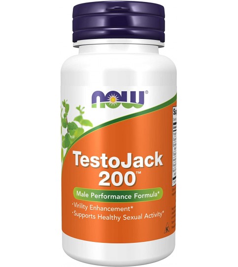 NOW Supplements, TestoJack 200, 60 Veg Capsules