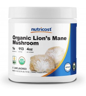 Nutricost Organic Lion's Mane Mushroom Powder 4oz