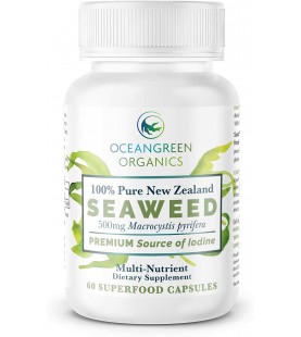 Seaweed Kelp Supplements, Oceangreen Organics New Zealand - 60 capsules