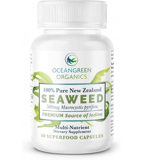 Seaweed Kelp Supplements, Oceangreen Organics New Zealand - 60 capsules