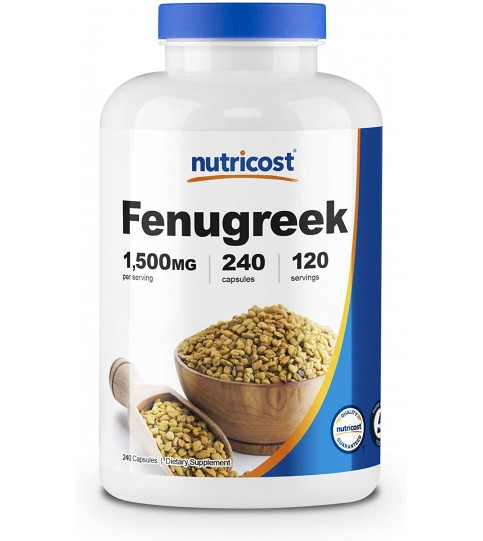 Nutricost Fenugreek Seed 1500mg, 240 Capsules