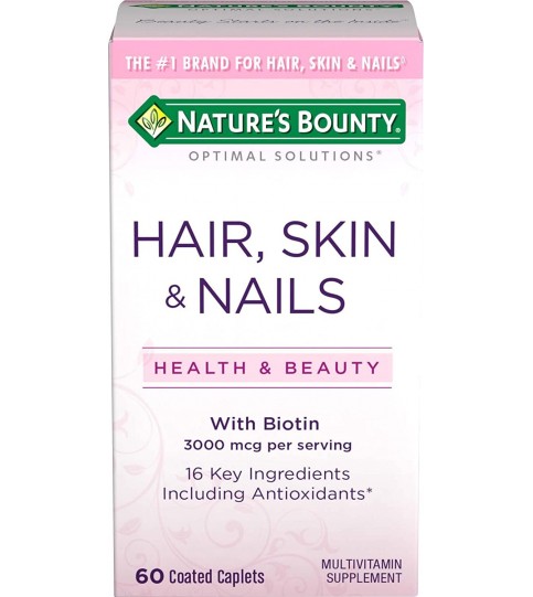 Nature's Bounty, Skin & Nails Formula, 60 Coated Caplets