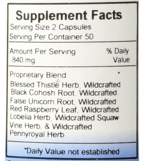 Dr. Christopher's Birth Prep - 100 vegetarian capsules