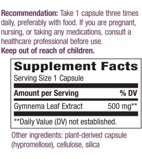 Nature's Way Gymnema Capsules, 500 mg, 60 Count