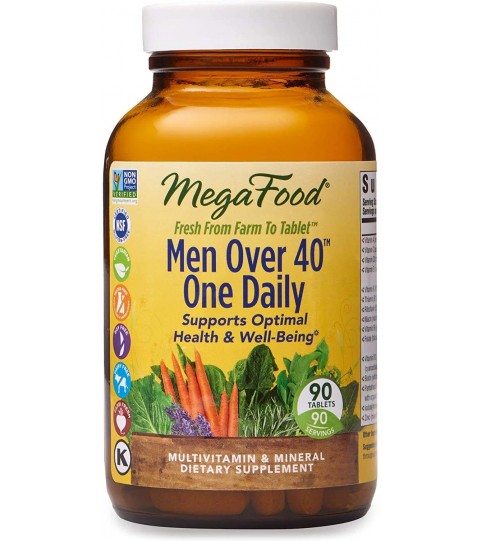 MegaFood, Men Over 40 One Daily, 90 Tablets