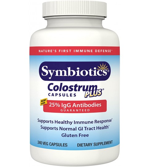 Symbiotics Colostrum Capsules Plus - 240 Capsules