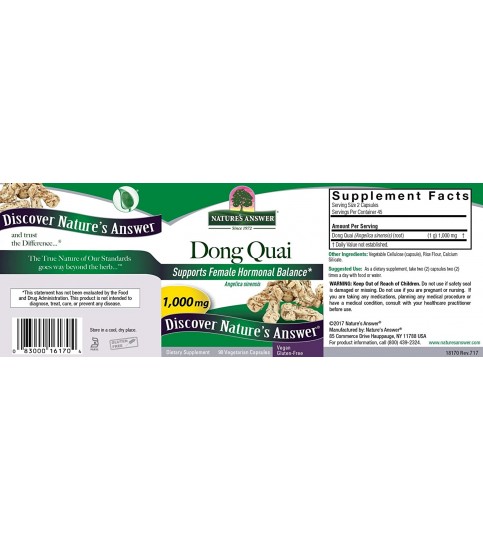 Nature's Answer Dong Quai Root 1000mg, 90ct