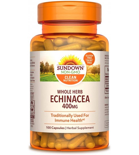 Whole Herb Echinacea by Sundown, 400 mg, 100 Capsules