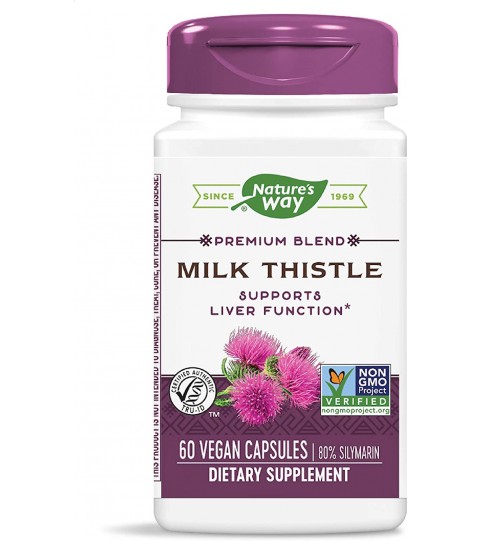 Nature's Way Premium Extract Standardized Milk Thistle, 60 Capsules