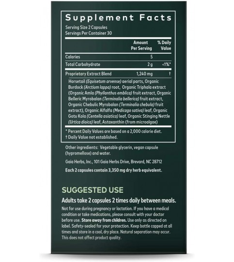 Gaia Herbs Hair, Skin & Nail Support, 60 Count