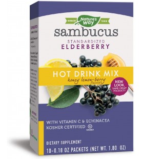 Nature's Way Sambucus Soothing Elderberry Hot Drink Mix, 10 Count