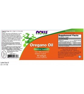 NOW Supplements, Oregano Oil with Ginger and Fennel Oil,  90 Softgels