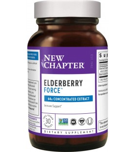 New Chapter Elderberry Capsules, Elderberry Force, 30 Count