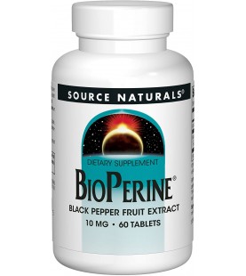 Source Naturals BioPerine - Black Pepper Fruit Extract, 60 Tablets