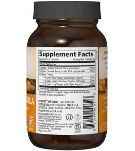 Organic India Turmeric Curcumin Herbal Supplement - 90 Capsules